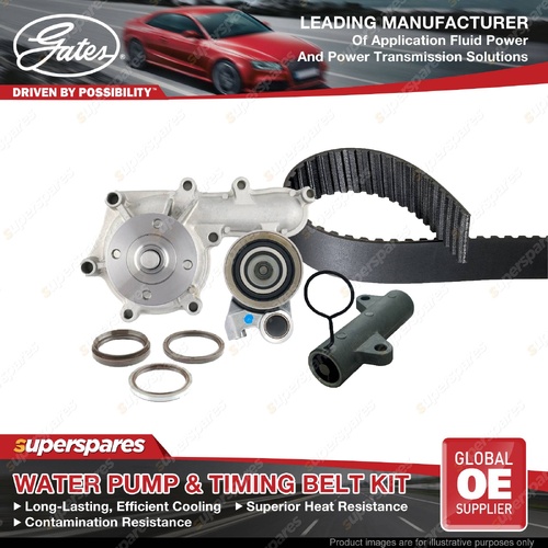 Gates Timing Belt Kit + Water Pump for Toyota Landcruiser HZJ 70 Ser 105 Coaster