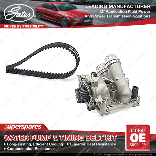 Gates Water Pump & Timing Belt Kit for Volkswagen Amarok 2HA 2HB S1B Beetle Eos