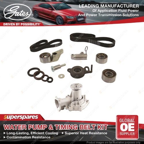 Gates Water Pump & Timing Belt Kit for Mitsubishi Challenger PB PC Triton ML MN