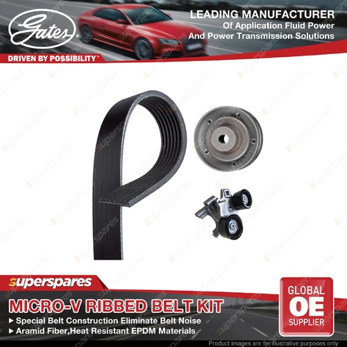 Gates Micro-V Belt Kit for Ford Everest UA II Ranger PX 3.2L 2015-2022