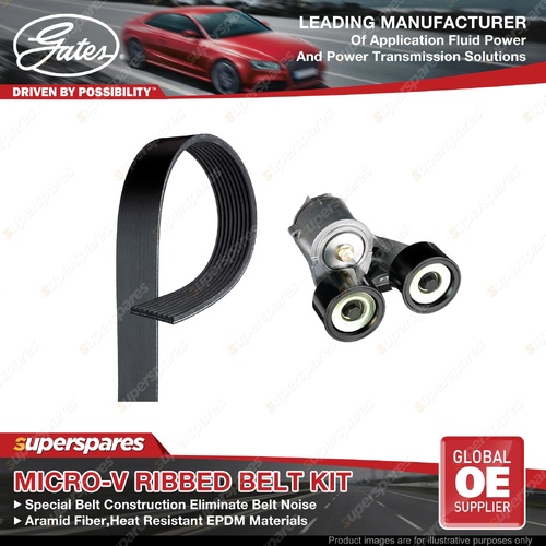 Gates FleetRunner Micro-V Belt Kit for DAF CF 85 XF105 FA FT 12.9L Length 1425mm