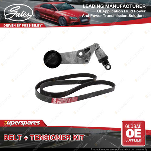 Gates Belt & Tensioner for Toyota Corolla ZZE121 1.6L 81kW 2001-2008