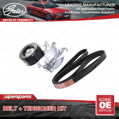 Gates Belt & Tensioner for Nissan Patrol Y62 5.6L 298kW 04/2010-On