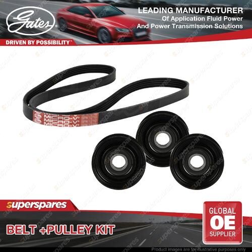 Gates Belt & Pulley Kit for Audi A5 8TA 2.7L TDi 140kW CAMA CGKA 2007-2012