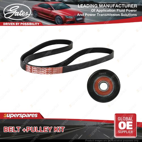 Gates Belt & Pulley Kit for Mazda 3 BK12 BK14 6 GG12 GG14 GY19 2.0L 105kW