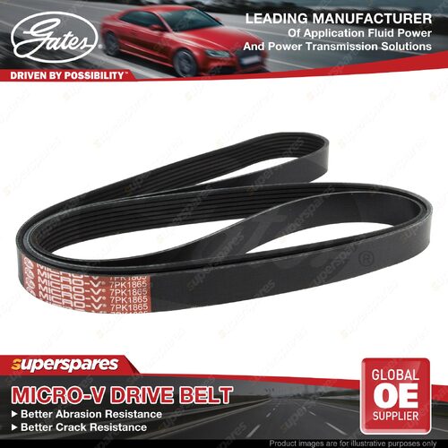 Gates Drive Belt for BMW 3 Series 335 i E90 E92 E93 135 i E82 E88 535 i F11