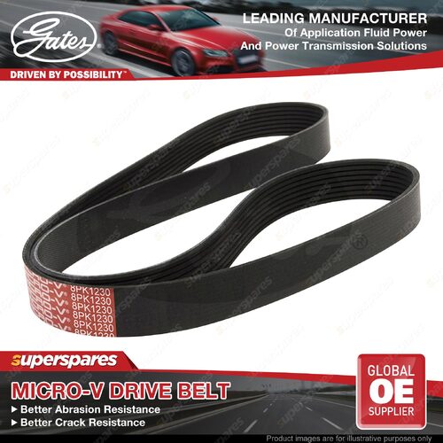Gates Accessory Drive Belt for Mazda 6 2.0 DI GG Hatchback 2006-2007