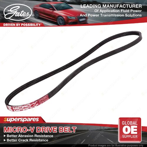 Gates Aircon Compressor Micro-V Drive Belt for Toyota Prius NHW20 1.5L 57kW FWD