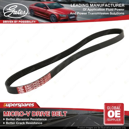 Gates Alternator Micro-V Drive Belt for Holden Apollo JK 2.0L 82KW 88KW