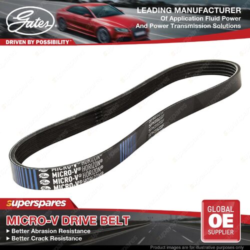 Gates A/C Micro-V Drive Belt for Mazda 3 Axela BK12 BK14 Premacy CR19 2.0 2.3L