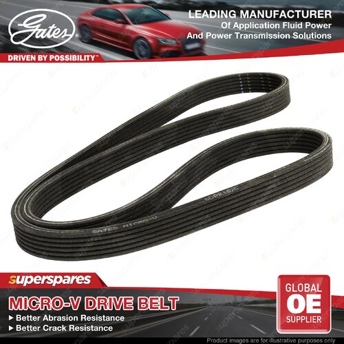 Gates Alternator Micro-V Drive Belt for Volvo C70 S60 S70 S80 V70 XC70 XC90