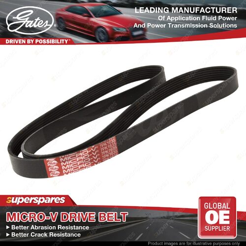Gates Alt Micro-V Drive Belt for BMW 535i 540i E39 M5 F10 E39 M6 F12 X5 E53