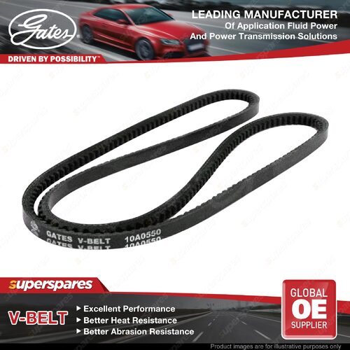 Gates V Belt for Mazda B-Serie Bravo B2600 UF 4WD 73kW 92kW 1987-1991