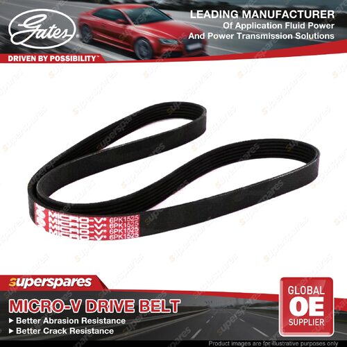 Gates Alternator Micro-V Belt for Fiat Fiorino 225BXB11 225BXB1A 225BXD1A 07-On