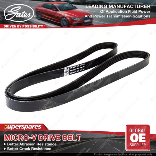 Gates Alternator Micro-V Drive Belt for Porsche 911 991 Cayman 981 3.0 2.7 13-On