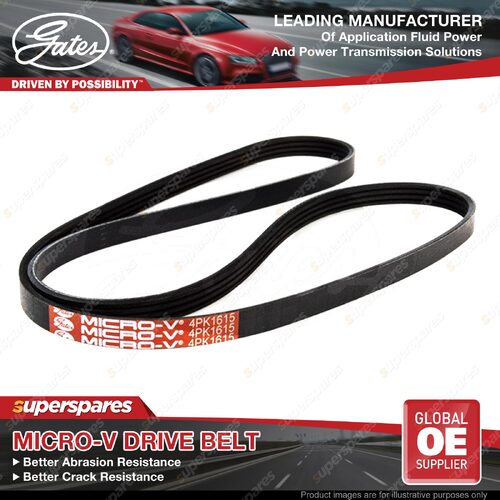 Gates Alternator Micro-V Drive Belt for Honda Civic ES9 MKVII 1.3L LDA1 03-05