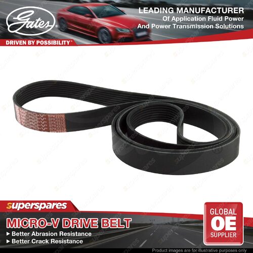 Gates Alternator Micro-V Belt for Chrysler Grand Voyager GSHY53 GSHZ53 2270mm