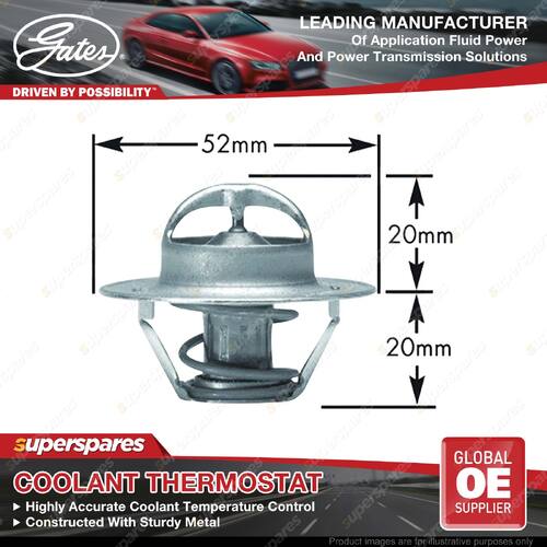 Gates Thermostat Coolant for Mazda E-Serie UC 1.4L 50kW 05/78-06/84