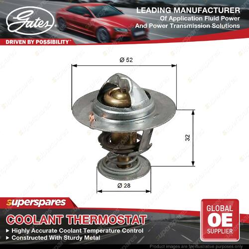 Gates Thermostat + Gaskets & Seals for Ford Fiesta WZ Ecosport BK BL 1.0L 13-On