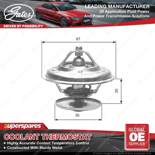Gates Thermostat Kit for Audi 100 C2 43 C3 44Q 44 2.1L 85KW 96KW 100KW 77-85