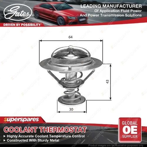 Gates Thermostat Coolant for Lexus LX 450d VDJ201 LX 500d FJA310 3.3L 4.5L 15-On