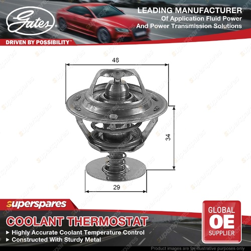 Gates Thermostat Coolant for Volkswagen Taro 7AE/7AX 1.8L 61KW 02/1989-07/1994