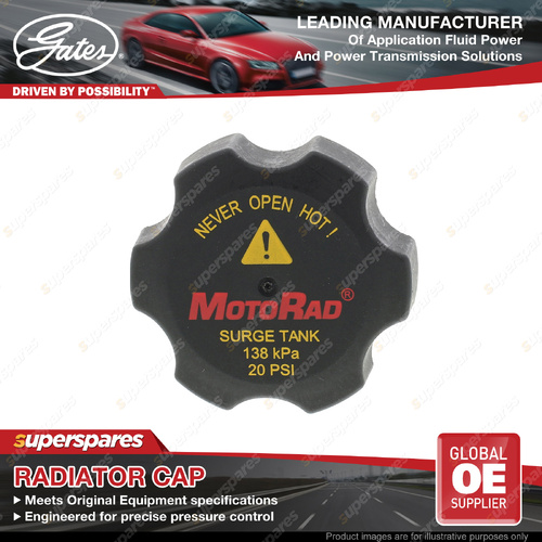 Gates Radiator Cap for Chevrolet Silverado 2500 HD 6.6L 4WD LML 2014-2016
