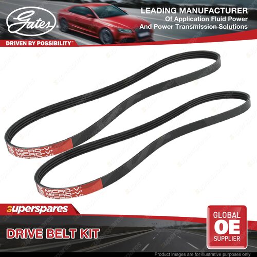 Gates Alternator & P/S Drive Belt Kit for Nissan Skyline R31 3.0L