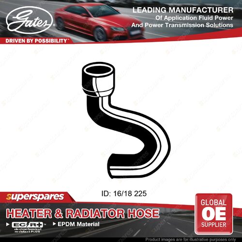 Gates Molded Heater Hose for Holden Camira JD Sedan Wagon 1.8L 1986-1987