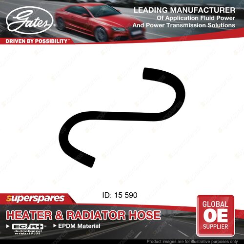 Gates Heater Hose for Toyota Lexcen VP VN 3.8L L36 125KW 590mm 89-91