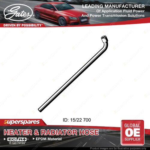 Gates Heater Hose for Ford Fairlane ZL Falcon XF LTD FE Length 700mm