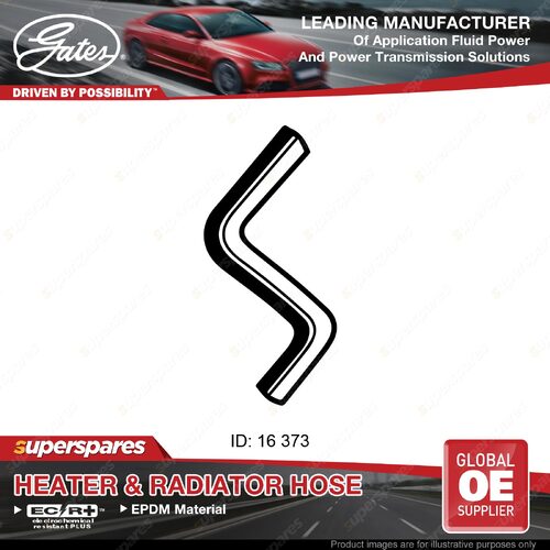 Gates Molded Heater Hose for Hyundai Scoupe SLC Inlet 1.5L 08/91-05/96