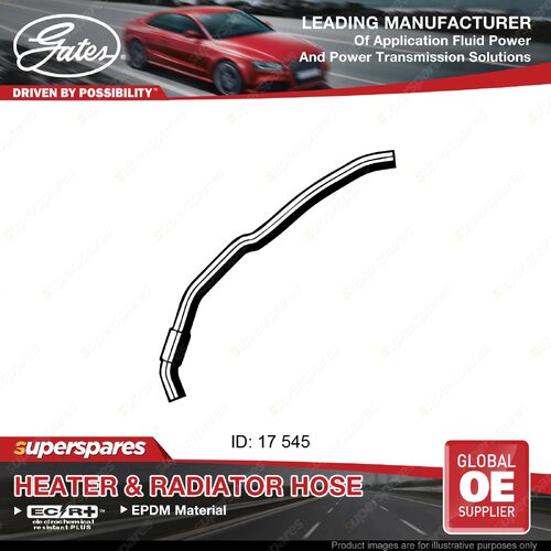 Gates Heater Hose for Nissan Pulsar N14 1.6L 82KW 66KW 75KW 545mm