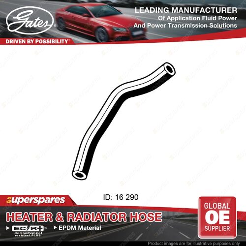 Gates Heater Hose for Holden Jackaroo UBS 2.6L 07/88-03/92 Length 290mm