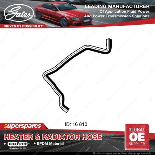 Gates Inlet Molded Heater Hose for Nissan Pulsar N15 1.6L 09/95-07/00