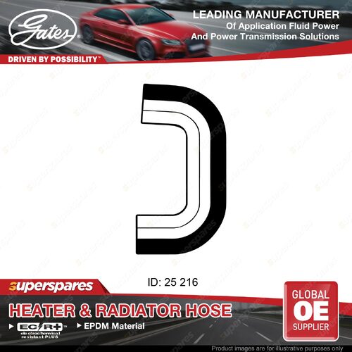 Gates Heater Hose for Nissan Navara D21 3.0L VG30E 1992-1997 216mm