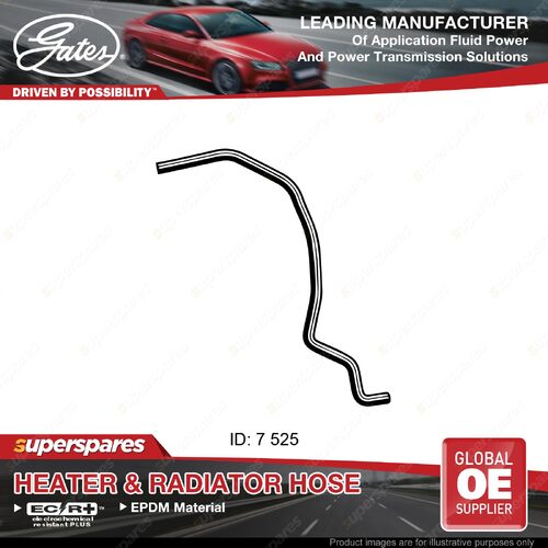 Gates Heater Hose for Ford Laser KJ KL 1.8L 10/94-03/99 Length 525mm