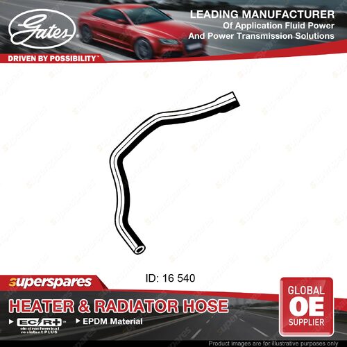 Gates Heater Hose for Toyota Landcruiser HZJ75 HZJ78 4.2L 01/90-01/07