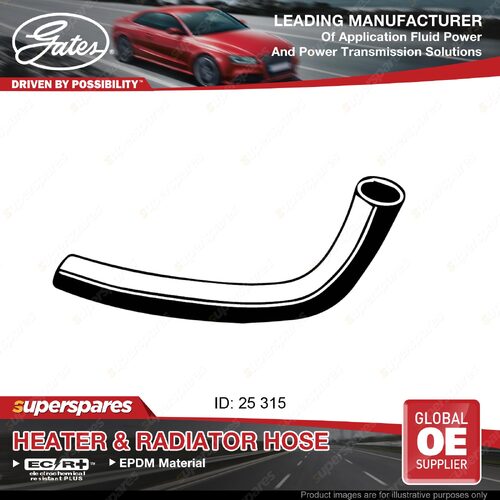 Gates Lower Radiator Hose for Honda Civic SB 1200 EB1 EB2 Automatic 1.2L