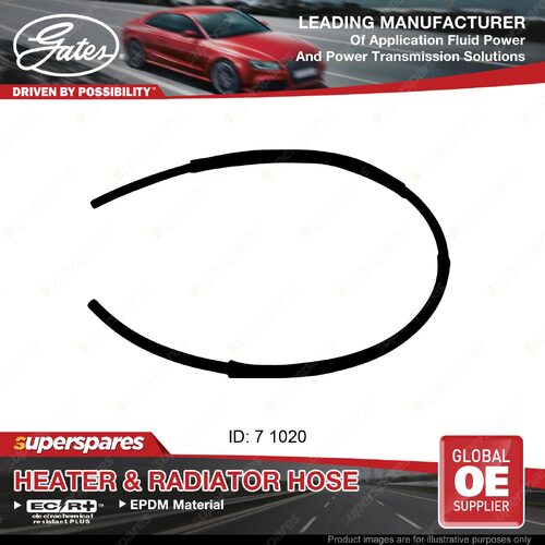 Gates Heater Hose for Holden Rodeo TFR25 TFS25 6VD1 3.2L 02/98-02/03