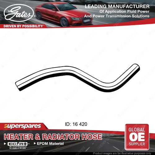 Gates Outlet Heater Hose for Hyundai Getz TB 1.6L G4ED-G Diameter 2 16mm