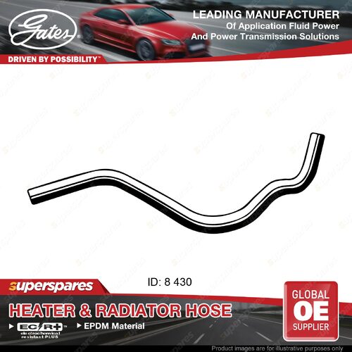 Gates Molded Heater Hose for Holden Cruze JG 1.8L F18D 06/09-03/11