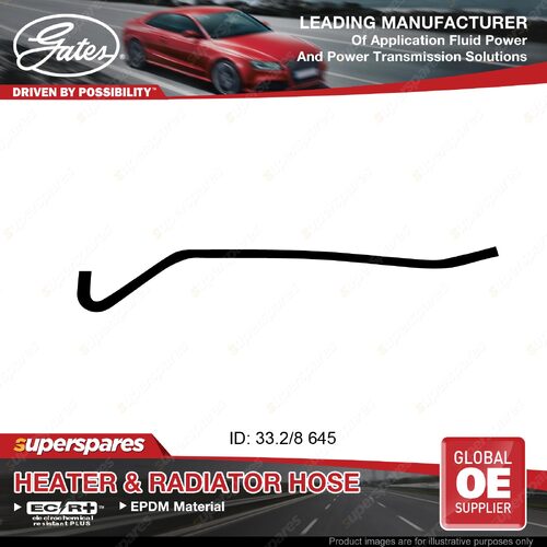 Gates Heater Hose for Hsv Clubsport Grange WN Maloo Senator VF 645mm