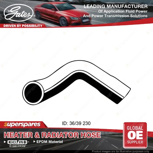 Gates Lower Radiator Curved Hose for Peugeot 404 Sedan XC6 1.6L 63-71