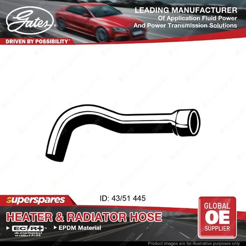 Gates Lower Radiator Curved Hose for Jaguar XJ 4.2L 151KW 09/79-12/87