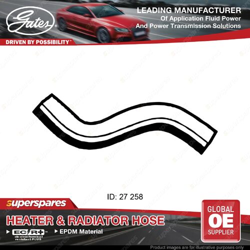 Gates Upper Radiator Hose for Nissan Pulsar N10 Automatic 1.5L 81-83