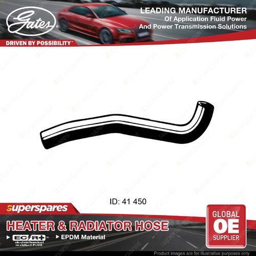 Gates Upper Radiator Hose for Nissan Patrol MK MQ W160 GQ 160 P40 3.9L 4.1L