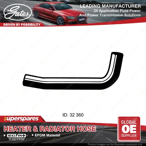 Gates Lower Radiator Hose for Nissan Patrol MK MQ K160 2.8L 07/80-12/87