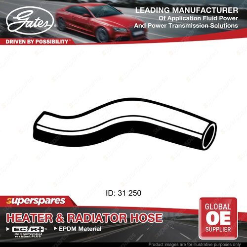 Gates Upper Radiator Hose for Holden Jackaroo UBS 2.6L 07/88-03/92