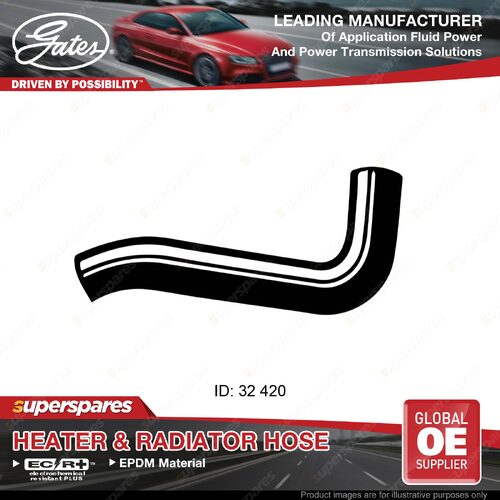 Gates Lower Radiator Curved Hose for Ford Courier PC G6 2.6L 92KW 90-96